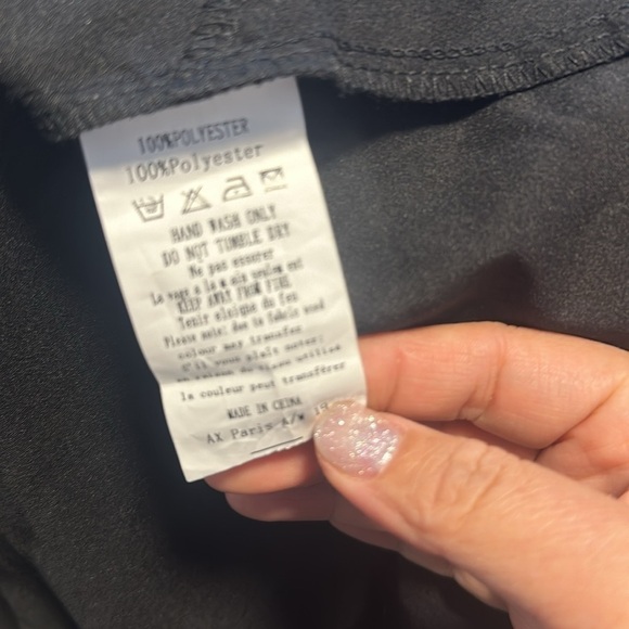 NWT: AX Paris single  shoulder asymmetrical black ruffle dress size 10 - Picture 7 of 7